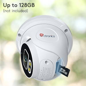 CTRONICS Ctipc-270C5MP-WPTZ カメラ ホワイト 2nd Item $15）Ctronics 5MP Smart PTZ WiFi Outdoor Camera